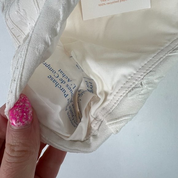 NWT Andie Swim The 90s High Waisted Bottom Coco Cream Eyelet Size XL NEW - Picture 6 of 13